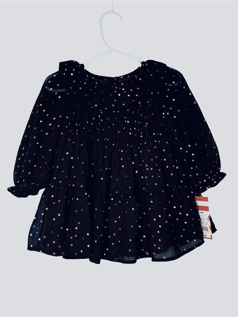 Cat & Jack NWT 12M Dress Multicolor Polka Dots 12 months NWT